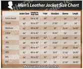 Black and White Patches Jacket Studded Genuine Leather Punk Men
